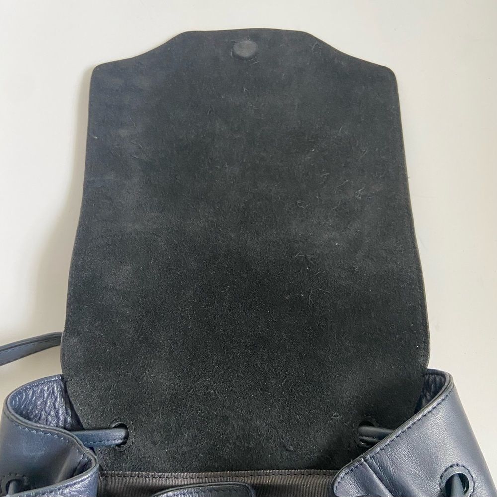 Rag & Bone navy blue leather backpack - Picture 3 of 16